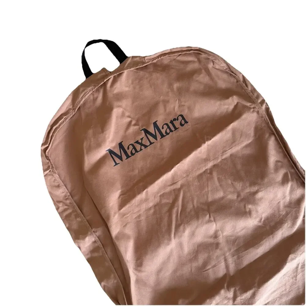 Max Mara Large Cotton Garment Bag 55in Tan Brown